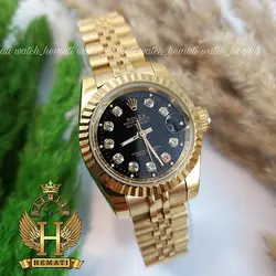 ساعت زنانه رولکس دیت جاست Rolex Datejust RODJL106 طلایی