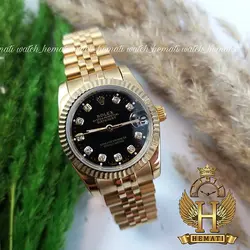 ساعت زنانه رولکس دیت جاست Rolex Datejust RODJL106 طلایی