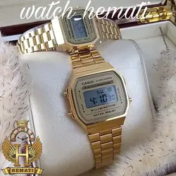 ساعت ست کاسیو نوستالژی CASIO A168 طلایی