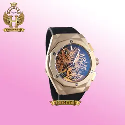 ساعت مردانه هابلوت بیگ بنگ قاب تراش سه موتوره (مشکی رزگلد) 582666