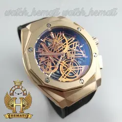 ساعت مردانه هابلوت بیگ بنگ قاب تراش سه موتوره (مشکی رزگلد) 582666