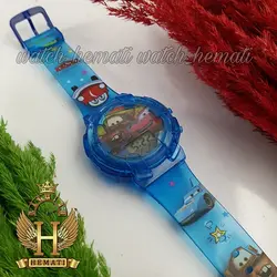 ساعت پسرانه (بچه گانه) مک کویین کامپیوتری موزیکال چراغدار ch213 آبی