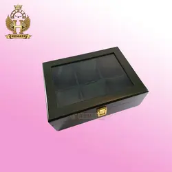 جعبه ساعت کلکسیونی چوبی 6تایی رنگ سبز