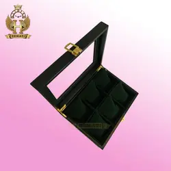 جعبه ساعت کلکسیونی چوبی 6تایی رنگ سبز