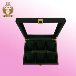 جعبه ساعت کلکسیونی چوبی 6تایی رنگ سبز