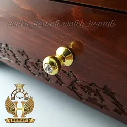 جعبه ساعت کلکسیونی چوبی 18تایی رنگ قهوه ای box18100