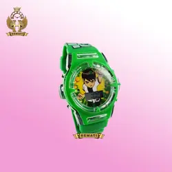 ساعت پسرانه بن تن کامپیوتری موزیکال چراغدار ch200 سبز