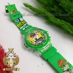 ساعت پسرانه بن تن کامپیوتری موزیکال چراغدار ch200 سبز