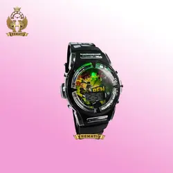 ساعت پسرانه بن تن کامپیوتری موزیکال چراغدار BENTEN مشکی ch201
