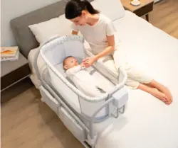 گهواره برقی و تخت کنار مادر ماستلا 3 در 1 - فروشگاه شهر کودک