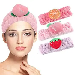 هدبند حوله ای آرایشی (طرح میوه)