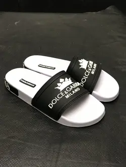 کد 1601 صندل dolce &amp; gabbana مشکی رویه زیره سفید milano