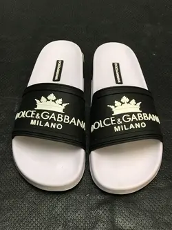 کد 1601 صندل dolce &amp; gabbana مشکی رویه زیره سفید milano