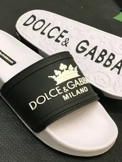 کد 1601 صندل dolce &amp; gabbana مشکی رویه زیره سفید milano