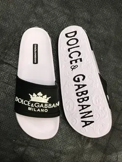 کد 1601 صندل dolce &amp; gabbana مشکی رویه زیره سفید milano