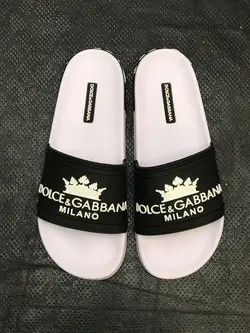کد 1601 صندل dolce &amp; gabbana مشکی رویه زیره سفید milano