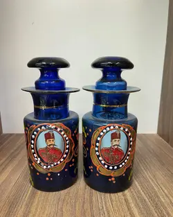 یک جفت چایدان مظفرالدین شاه قدیمی