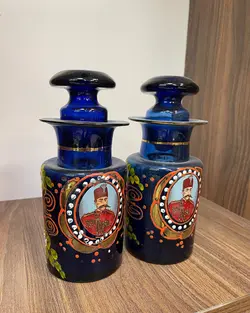 یک جفت چایدان مظفرالدین شاه قدیمی