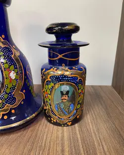 مجموعه تنگ قلیان مظفری و چایدان ناصری قدیمی