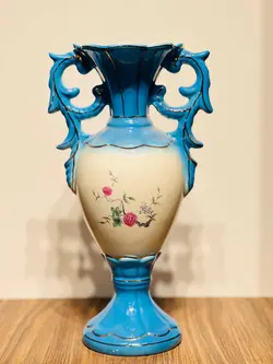 دو عدد گلدان قصاعی قدیمی