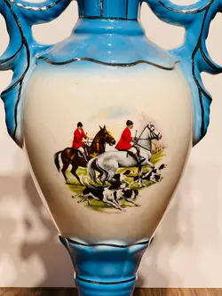 دو عدد گلدان قصاعی قدیمی