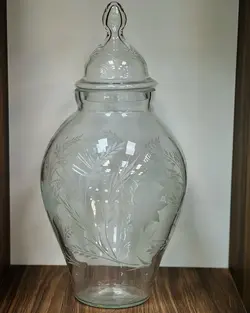بانکه بلور بدنه تراش آنتیک‌