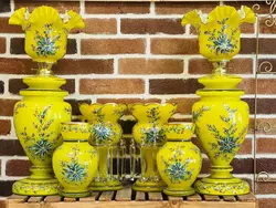 ست کم یاب و کلکسیونی چراغ کریمخانی به همراه لاستر و گلدان