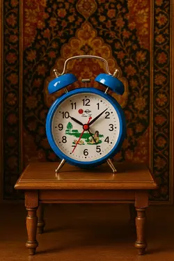 ساعت زنگدار رو میزی کلاسیک - مرجع تخصصي فروش اجناس قدیمی، عتیقه جات، لوازم لوكس و آنتیک اروپایی