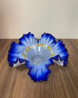 شیرینی خوری لب چین لاجوردی تک نفره