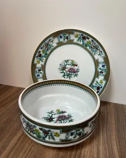 پیاله و‌ پیش دستی کشمیری طرح قدیم