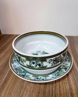 پیاله و‌ پیش دستی کشمیری طرح قدیم