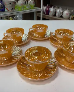 فنجان و نعلبکی چایخوری بارفتن اصل آمریکا و قدیمی