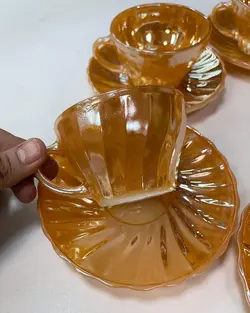 فنجان و نعلبکی چایخوری بارفتن اصل آمریکا و قدیمی