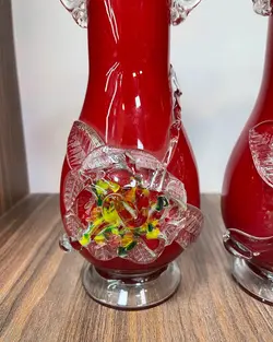 یک جفت گلدان بغدادی قدیمی