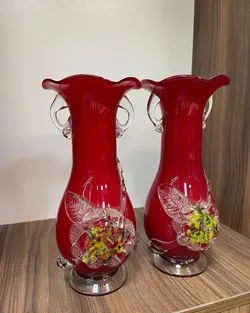 یک جفت گلدان بغدادی قدیمی