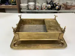 منقل و سینی برنجی قدیمی