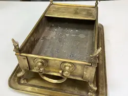 منقل و سینی برنجی قدیمی