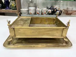 منقل و سینی برنجی قدیمی