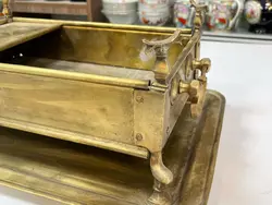 منقل و سینی برنجی قدیمی