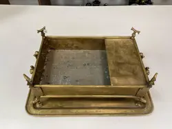 منقل و سینی برنجی قدیمی