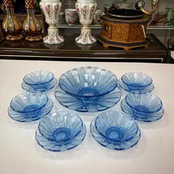 سرویس کریستال آبی چک اصل و قدیمی