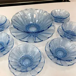 سرویس کریستال آبی چک اصل و قدیمی