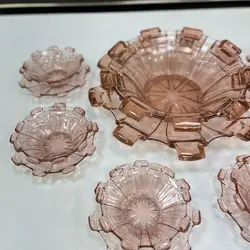 سرویس چهارده پارچه کریستال اصل چک و قدیمی