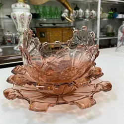 سرویس چهارده پارچه کریستال اصل چک و قدیمی