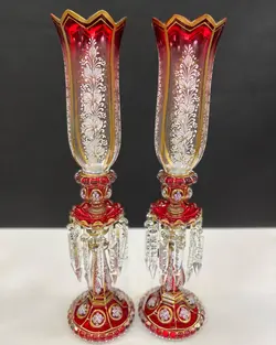 شمعدان چشم گاوی آنتیک