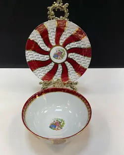 کاسه بشقاب دنسی ژاپنی قدیمی