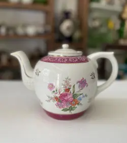 قوری ده کپ ژاپن اصل قدیمی طرح کم یاب سایز بزرگ کاملا سالم و نو ارتفاع ۱۷