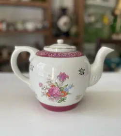 قوری ده کپ ژاپن اصل قدیمی طرح کم یاب سایز بزرگ کاملا سالم و نو ارتفاع ۱۷