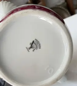 قوری ده کپ ژاپن اصل قدیمی طرح کم یاب سایز بزرگ کاملا سالم و نو ارتفاع ۱۷