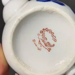 قوری گل انگوری ژاپنی قدیمی سایزکوچک ارتفاع۱۲ سانت کاملا سالم و نو نو